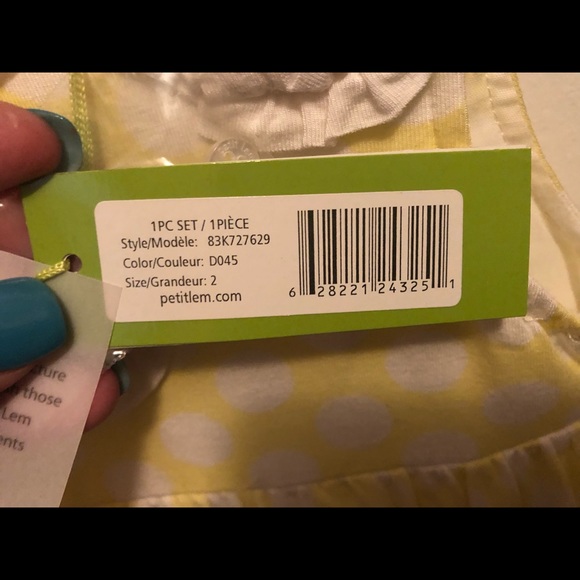Petit Lem Yellow Polkadot Dress - Picture 3 of 4